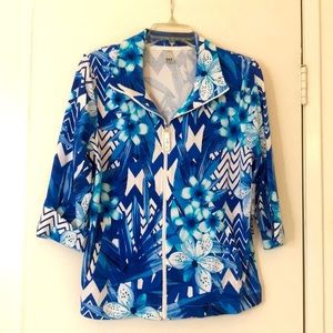 Thomas & Olivia print zip jacket